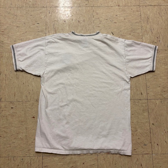 Vintage New York Yankees V-Neck Tee – White – Majestic Athletic – Official MLB L - Picture 2 of 4